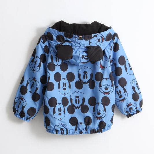Cortaviento Niño Full Print Orejas Mickey Azul Disney - Chaquetas y Parkas Chile | The Brands Club cl