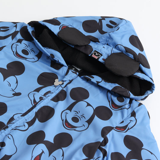 Cortaviento Niño Full Print Orejas Mickey Azul Disney - Chaquetas y Parkas Chile | The Brands Club cl