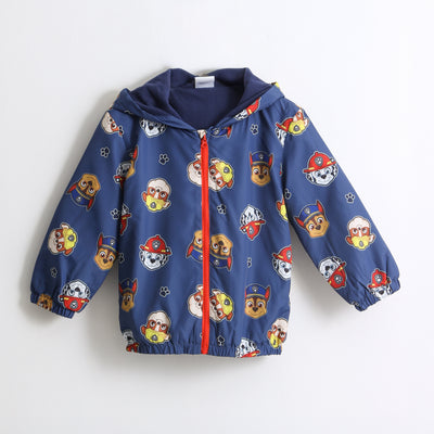 Cortaviento Niño Full Print Orejas Chase Azul Paw Patrol