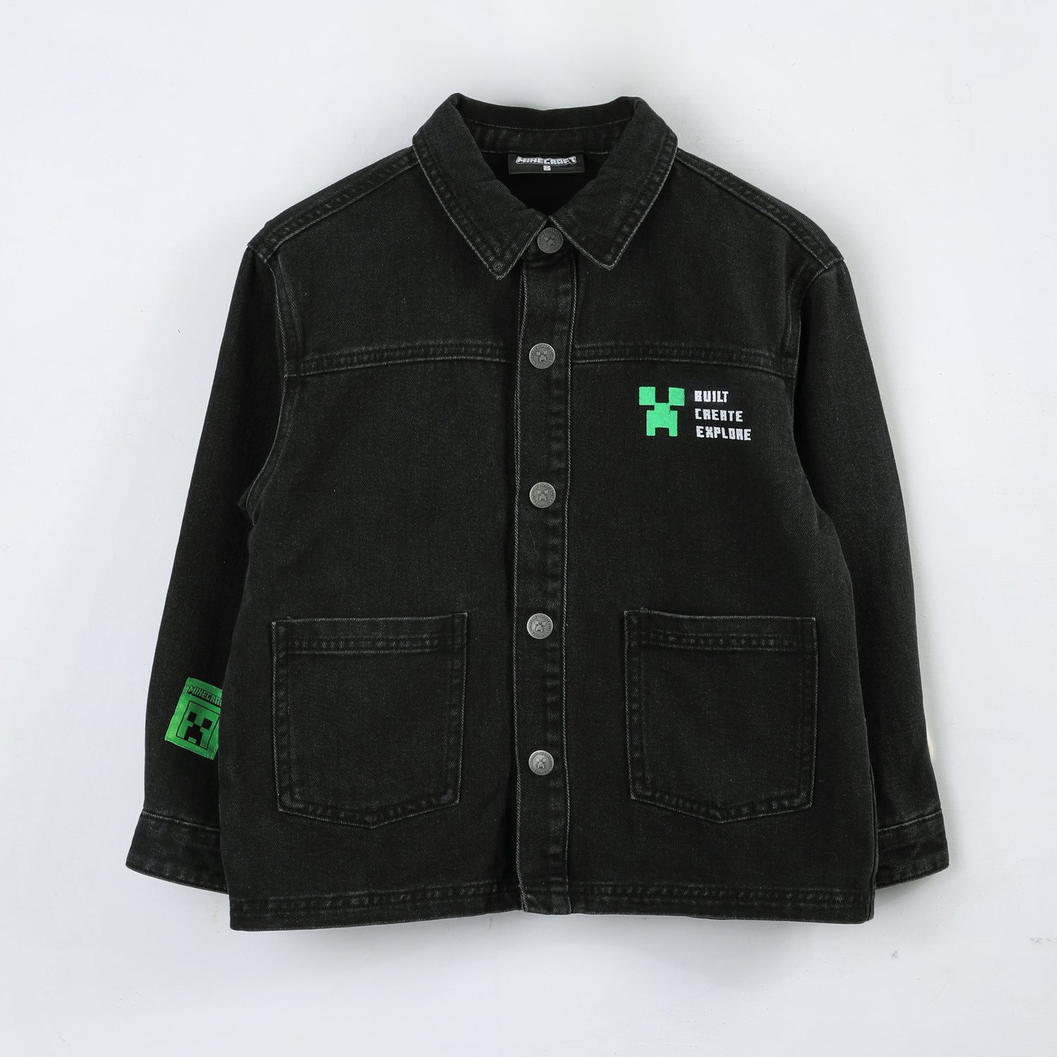 Chaqueta Niño Denim Negro Minecraft