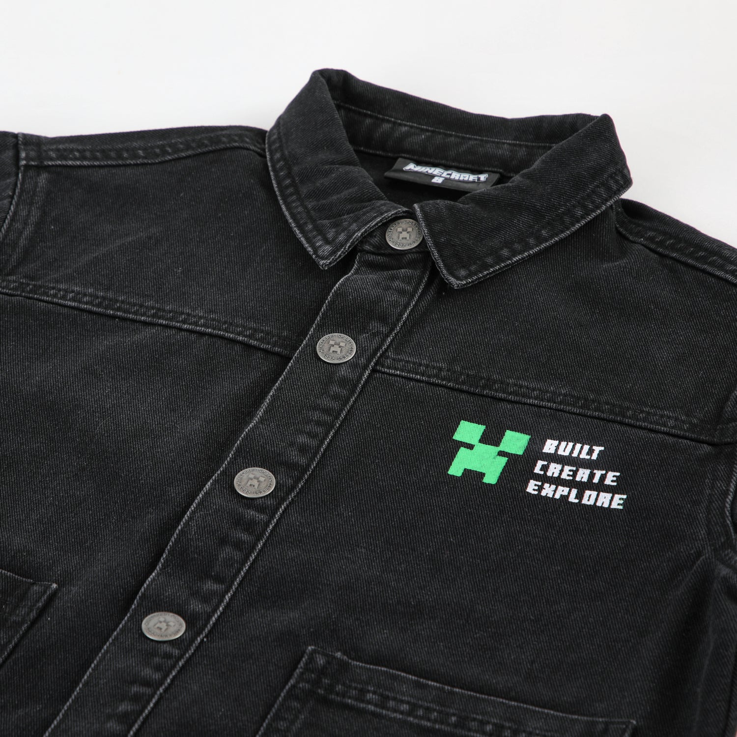 Chaqueta Niño Denim Negro Minecraft