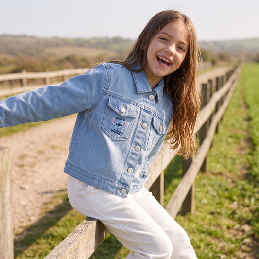 Chaqueta Niña Lilo & Stitch Disney Denim Azul - Chaquetas y Parkas Chile | The Brands Club cl