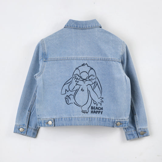 Chaqueta Niña Lilo & Stitch Disney Denim Azul - Chaquetas y Parkas Chile | The Brands Club cl