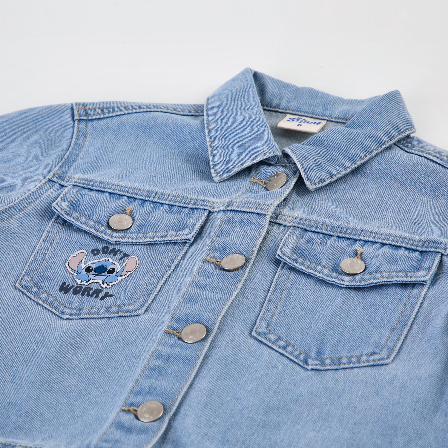 Chaqueta Niña Denim Stitch Azul Disney