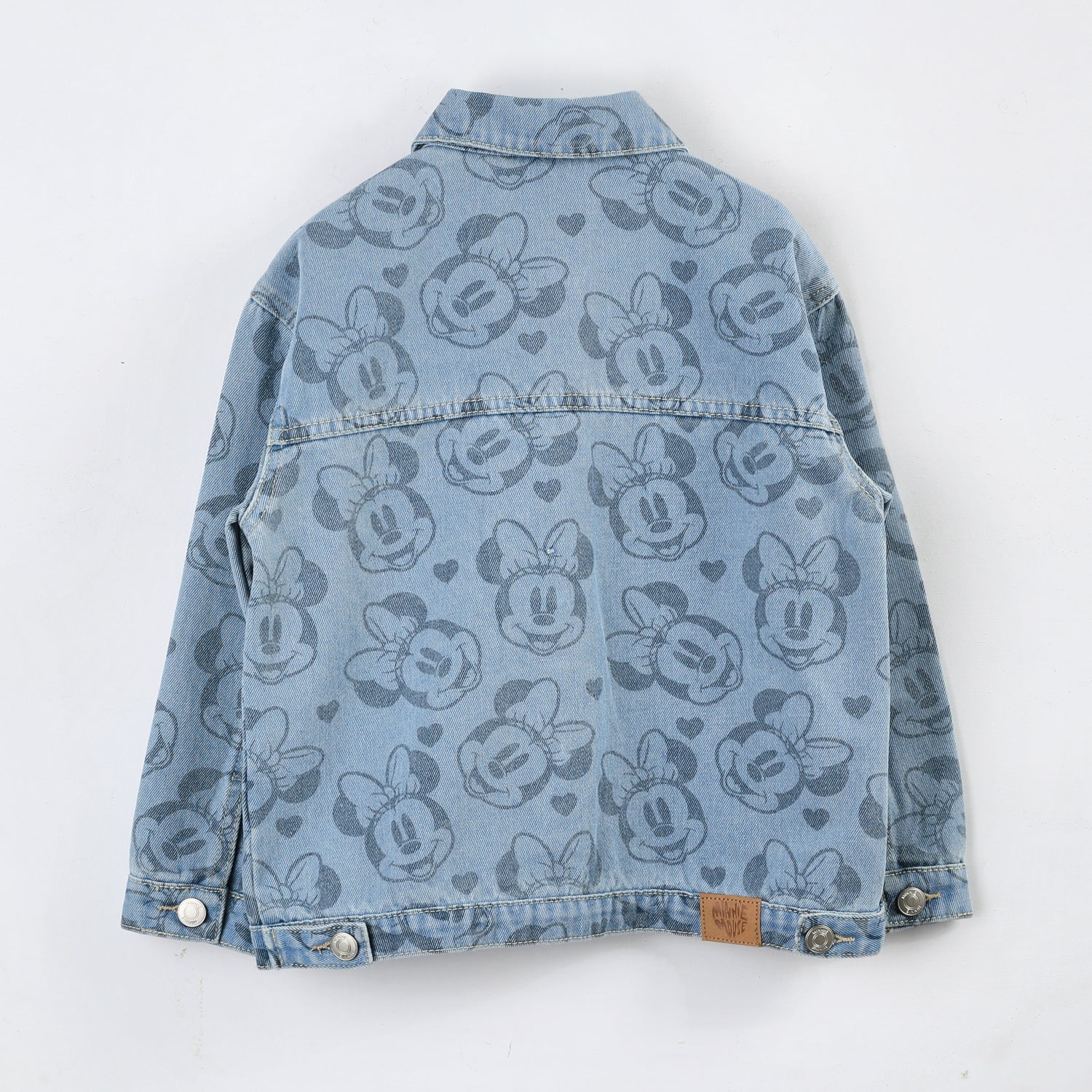 Chaqueta Niña Mezclilla Full Print Minnie Azul Disney