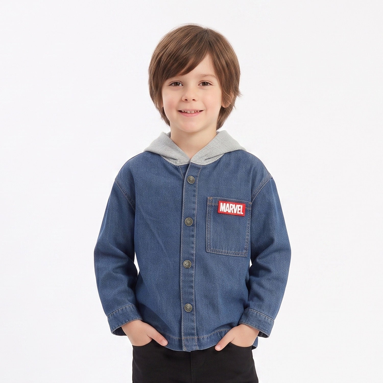 Chaqueta Niño Mezclilla Azul Marvel