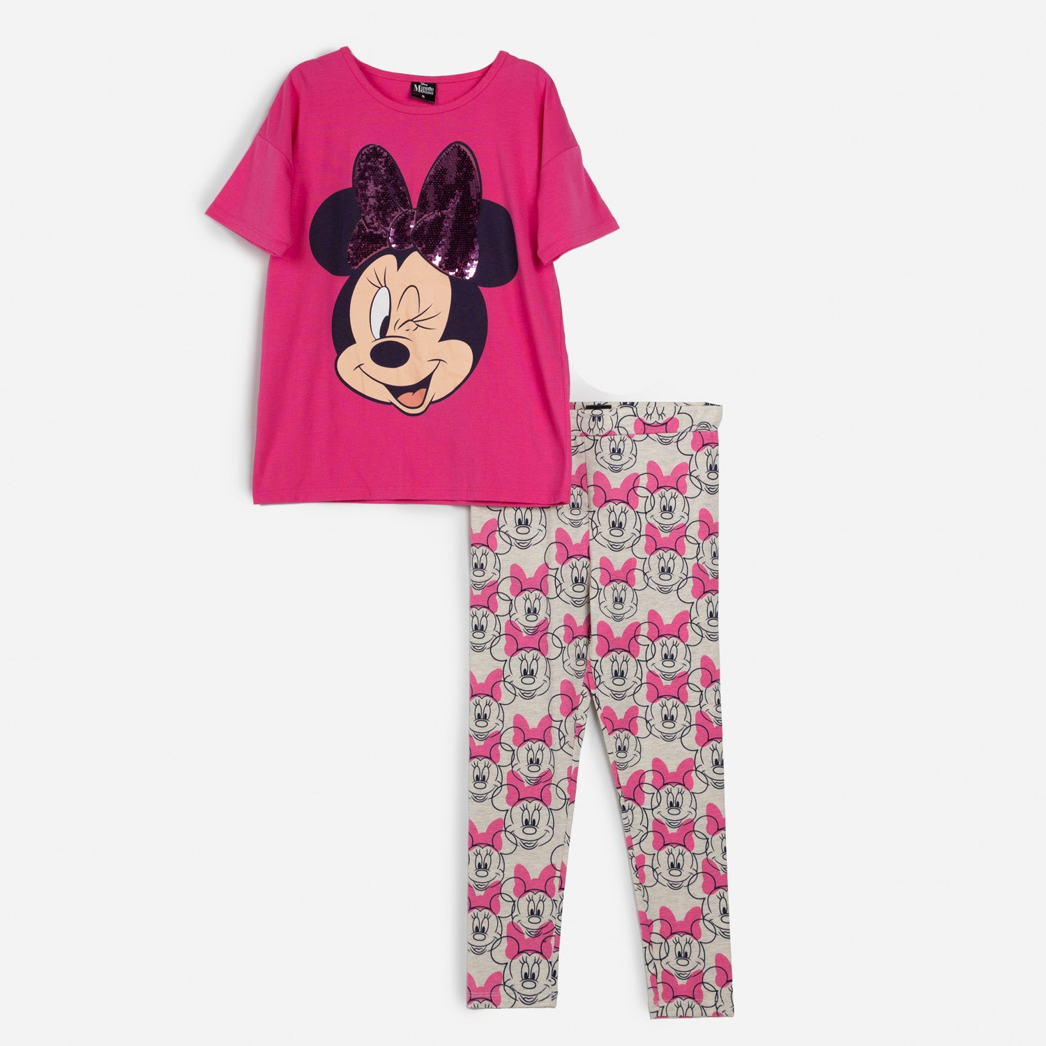 Conjunto Niña Minnie Mouse Guiño Rosado Disney