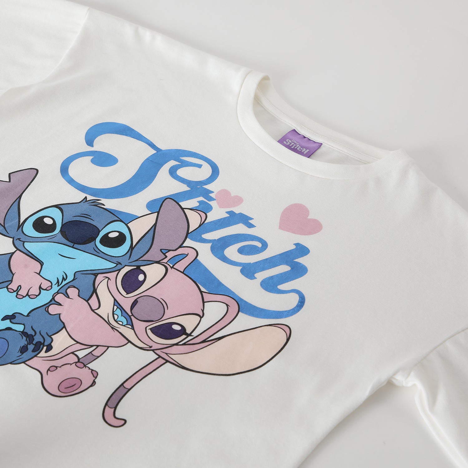 Conjunto Niña Lilo & Stitch Love Blanco Disney