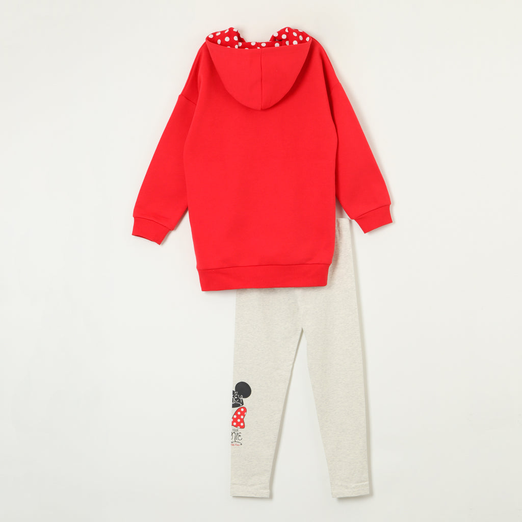 Conjunto Niña Minnie Sitting Rojo Disney