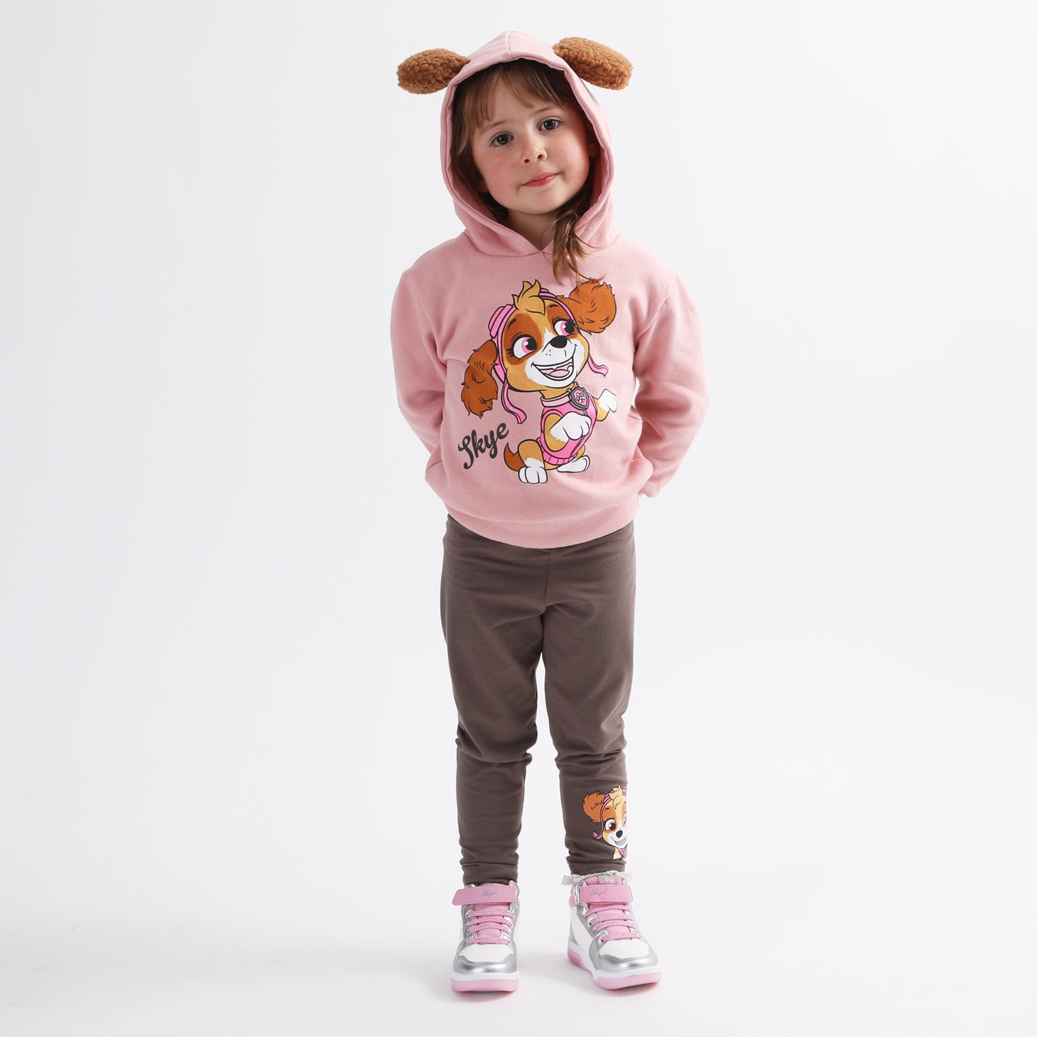Conjunto Niña Skye Orejitas Rosado Paw Patrol