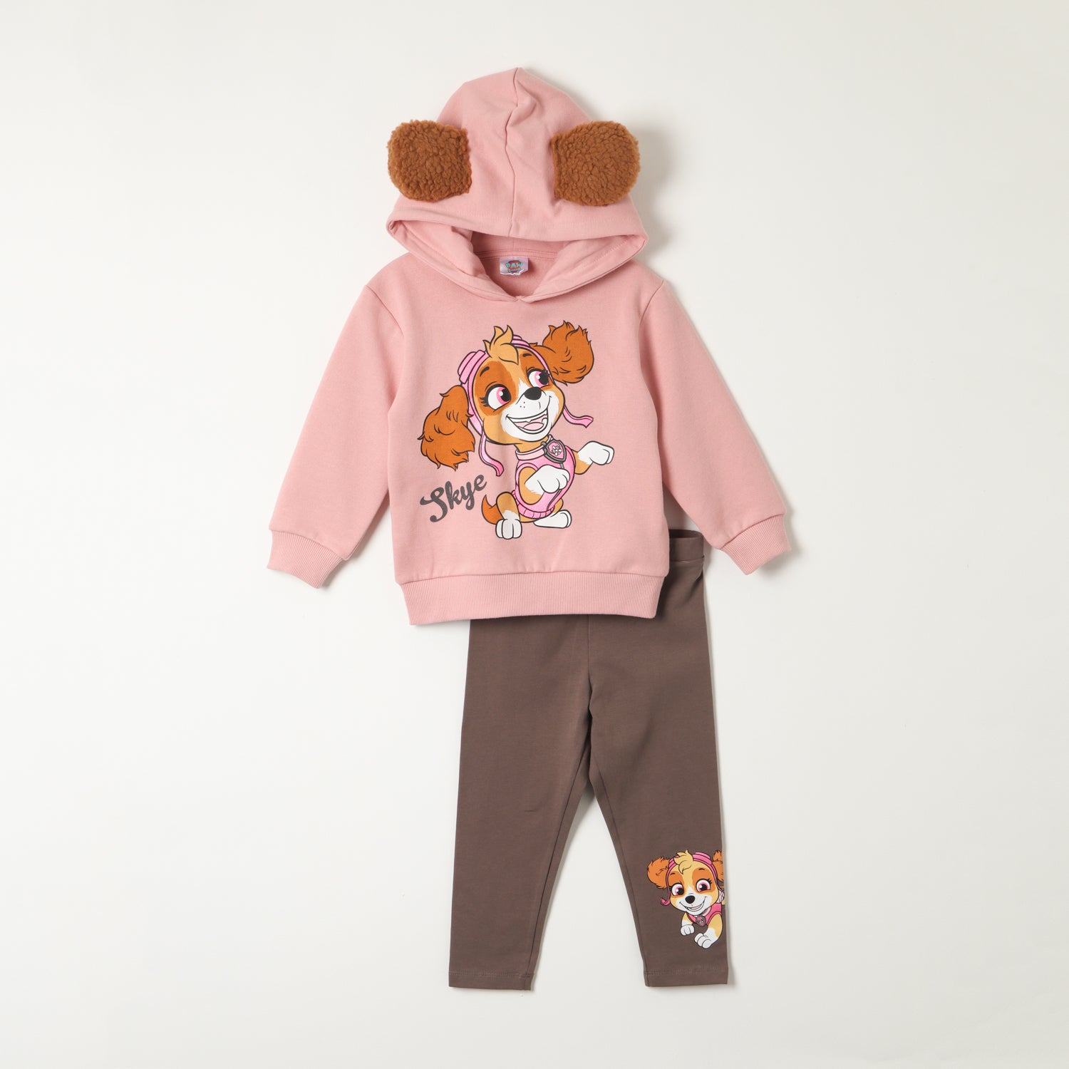 Conjunto Niña Skye Orejitas Rosado Paw Patrol