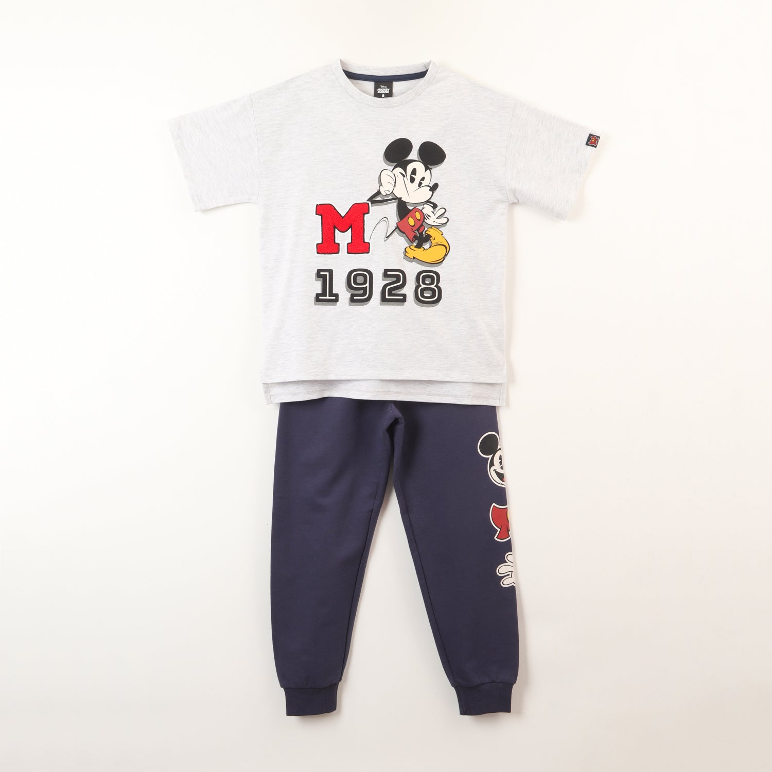 Conjunto Niño Mickey 1928 Gris Disney