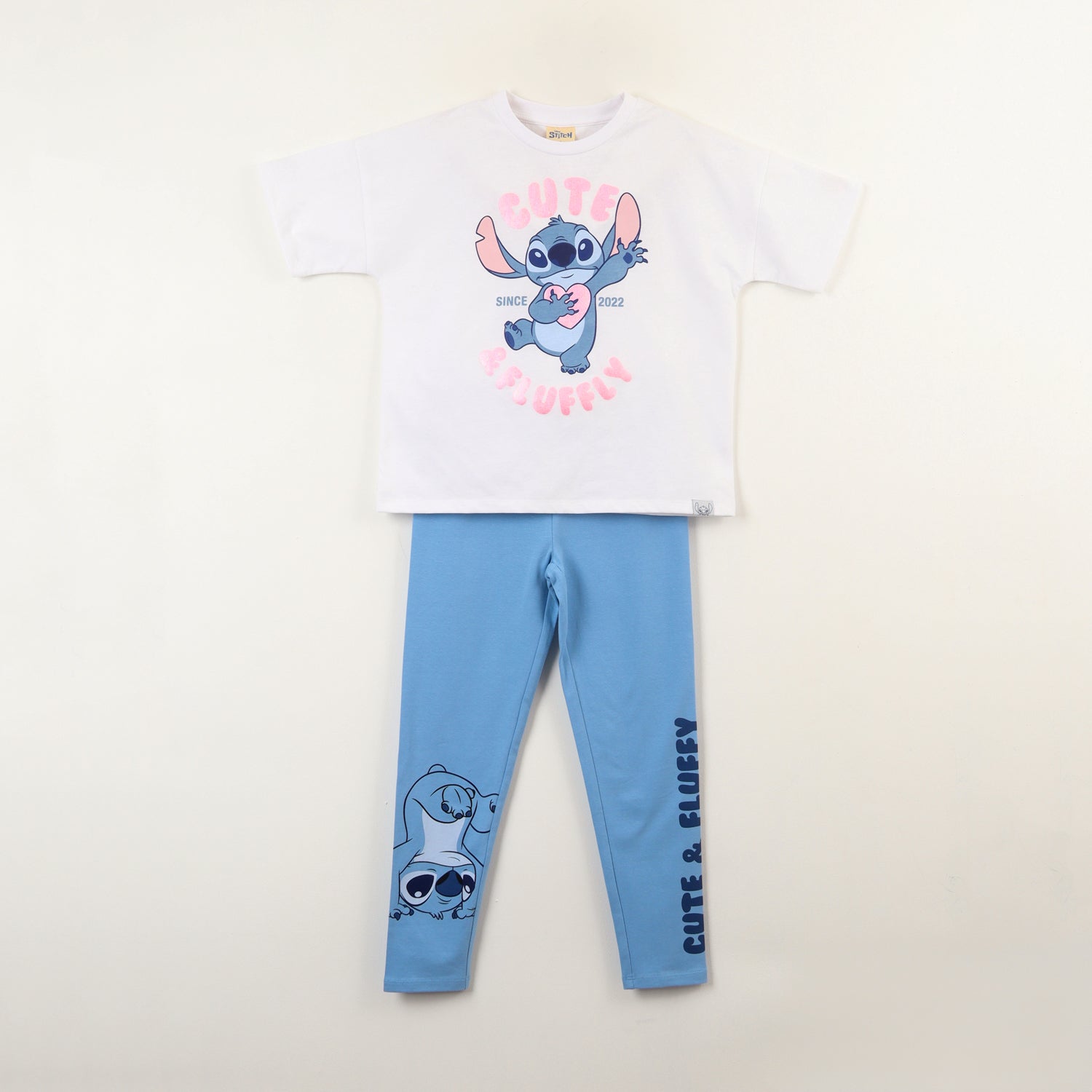 Conjunto Niña Lilo & Stitch Since Blanco Disney