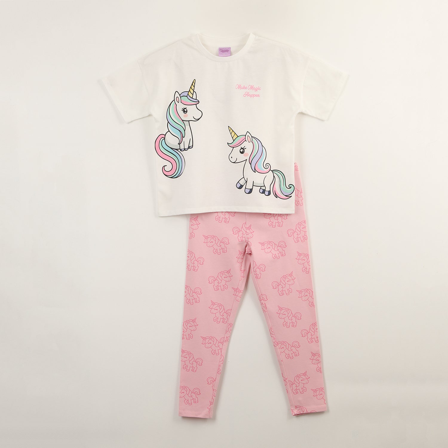Conjunto Niña Magic Blanco Unicornio