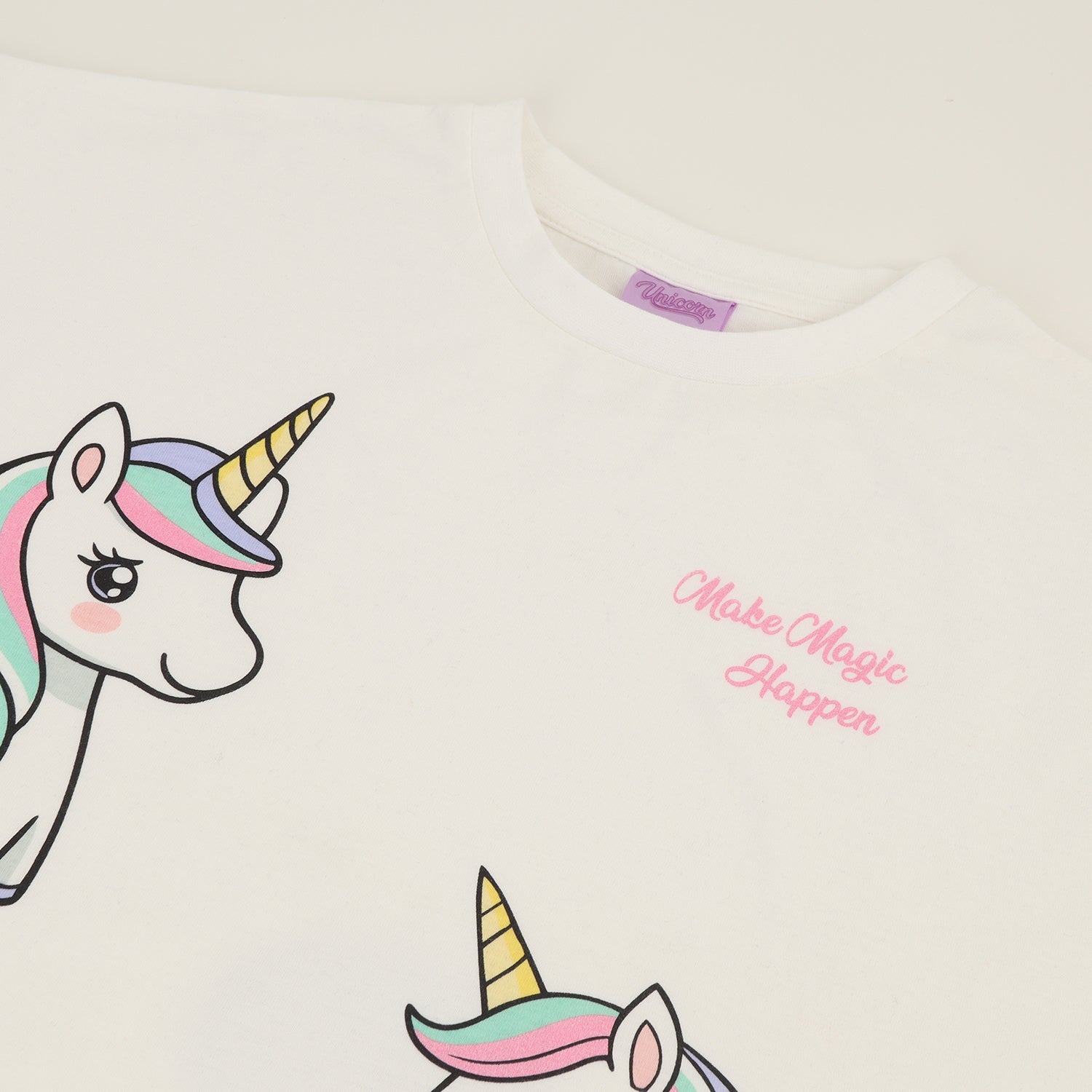 Conjunto Niña Magic Blanco Unicornio