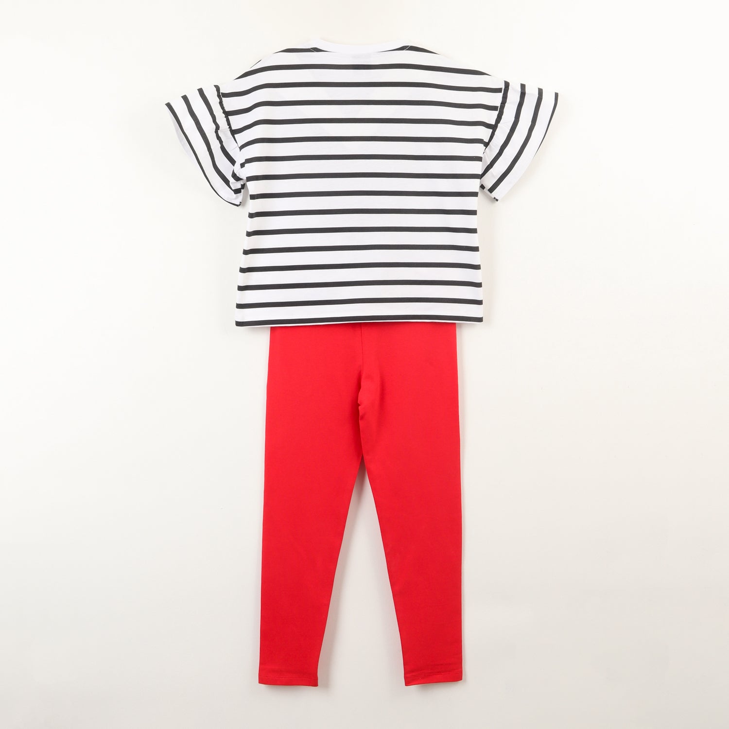 Conjunto Niña Minnie Lentejuelas Moñito Blanco Disney