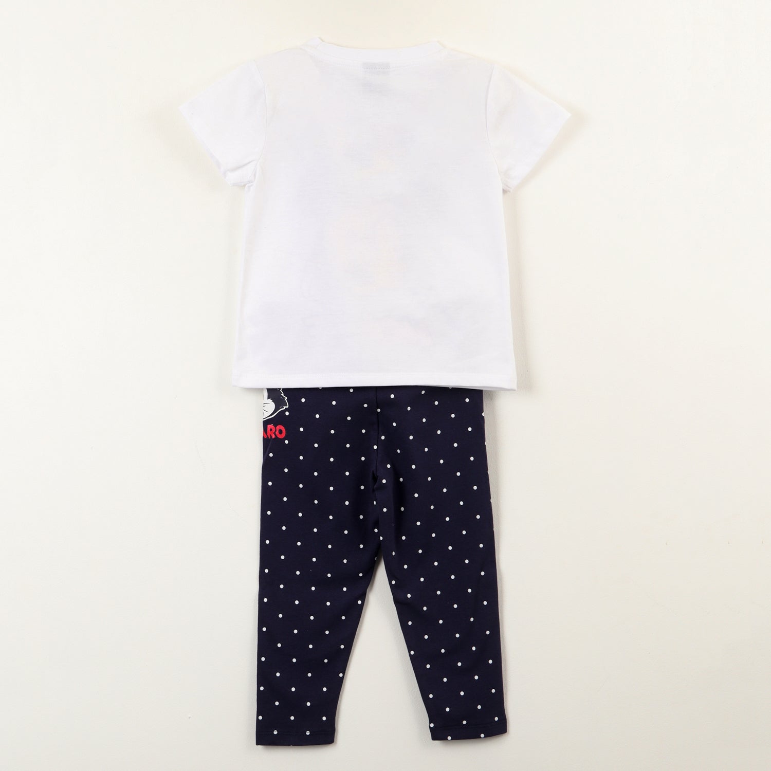 Conjunto Niña Minnie Figaro Blanco Disney