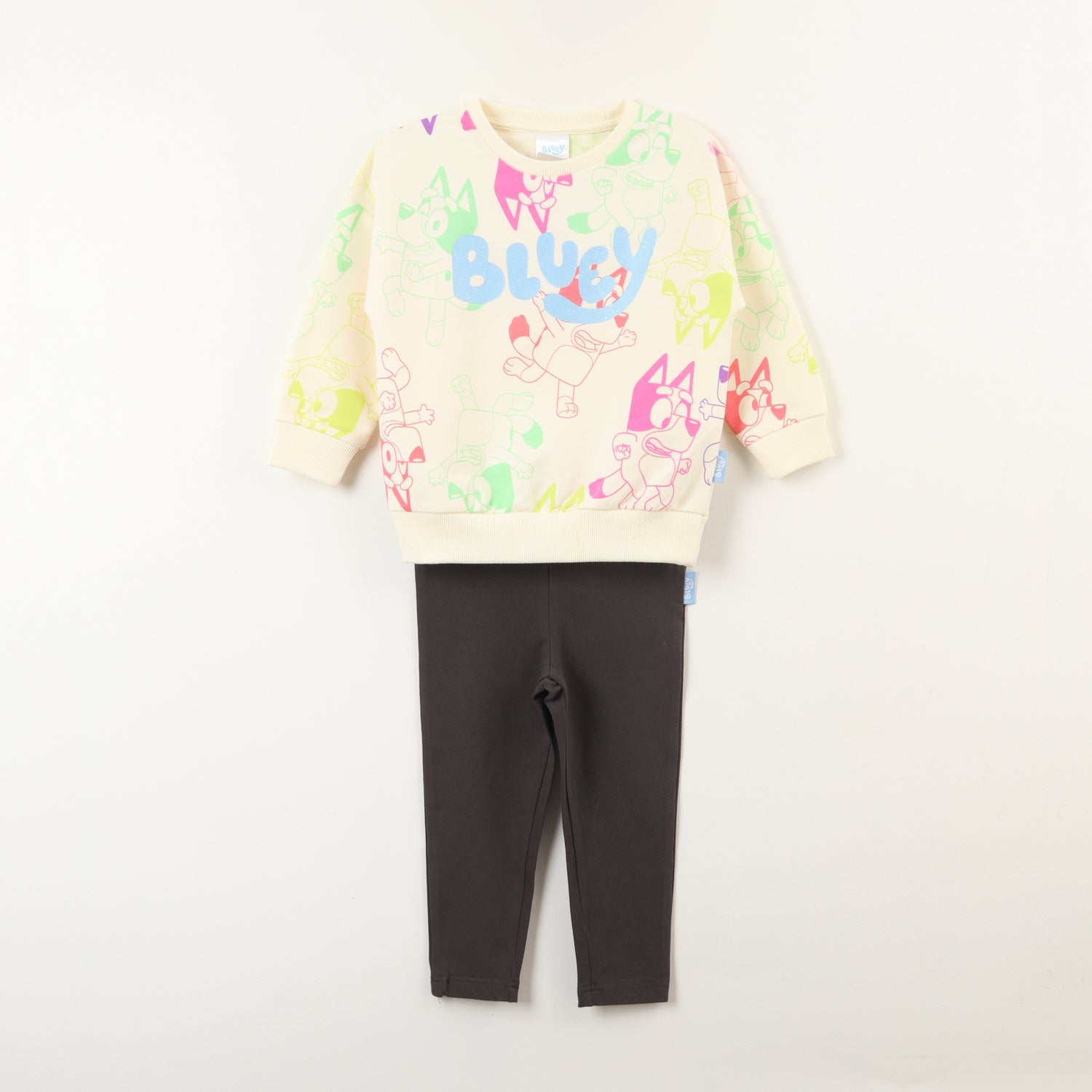 Conjunto Niña Colors Beige Bluey