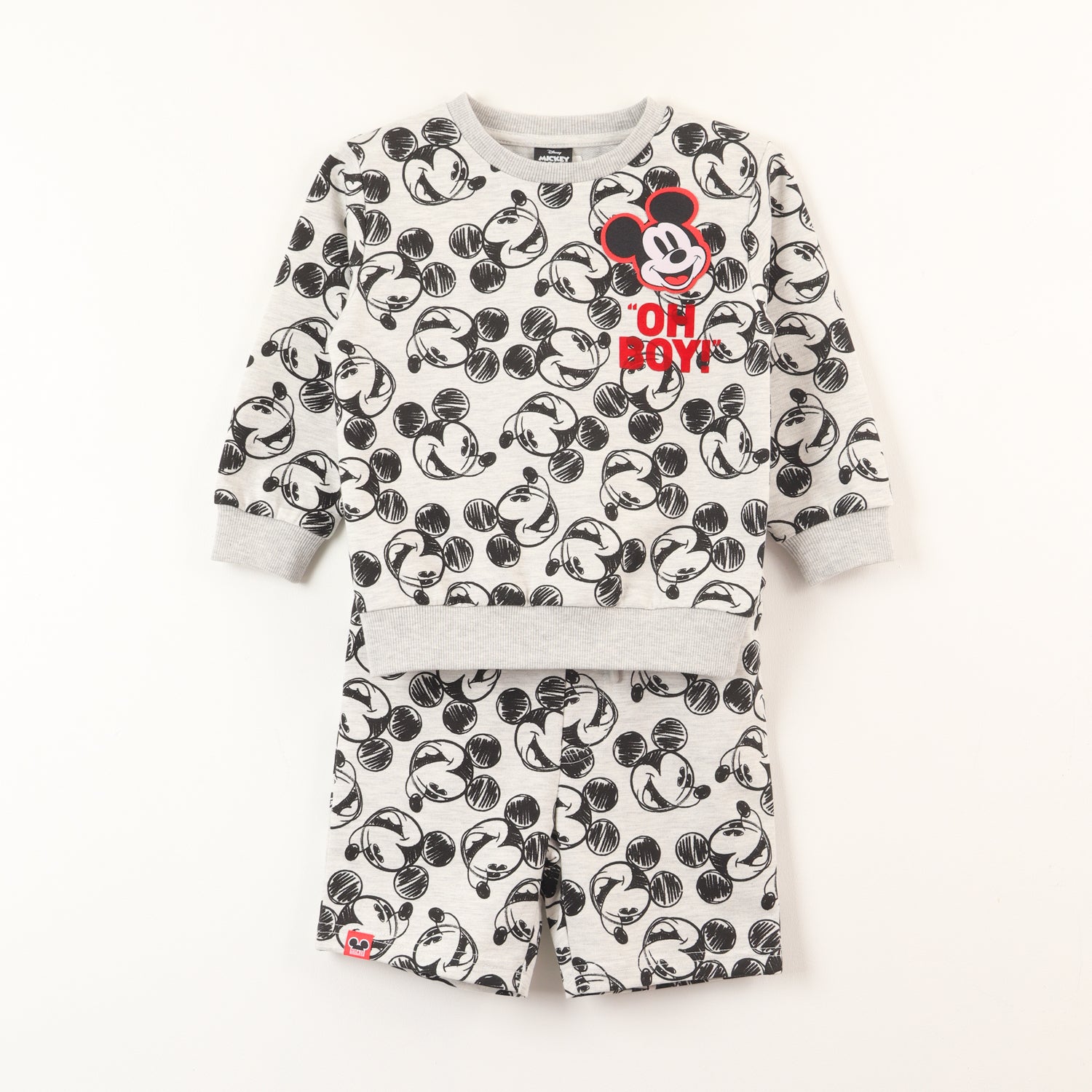 Conjunto Comfy Niño Mickey Oh Boy! Gris Disney