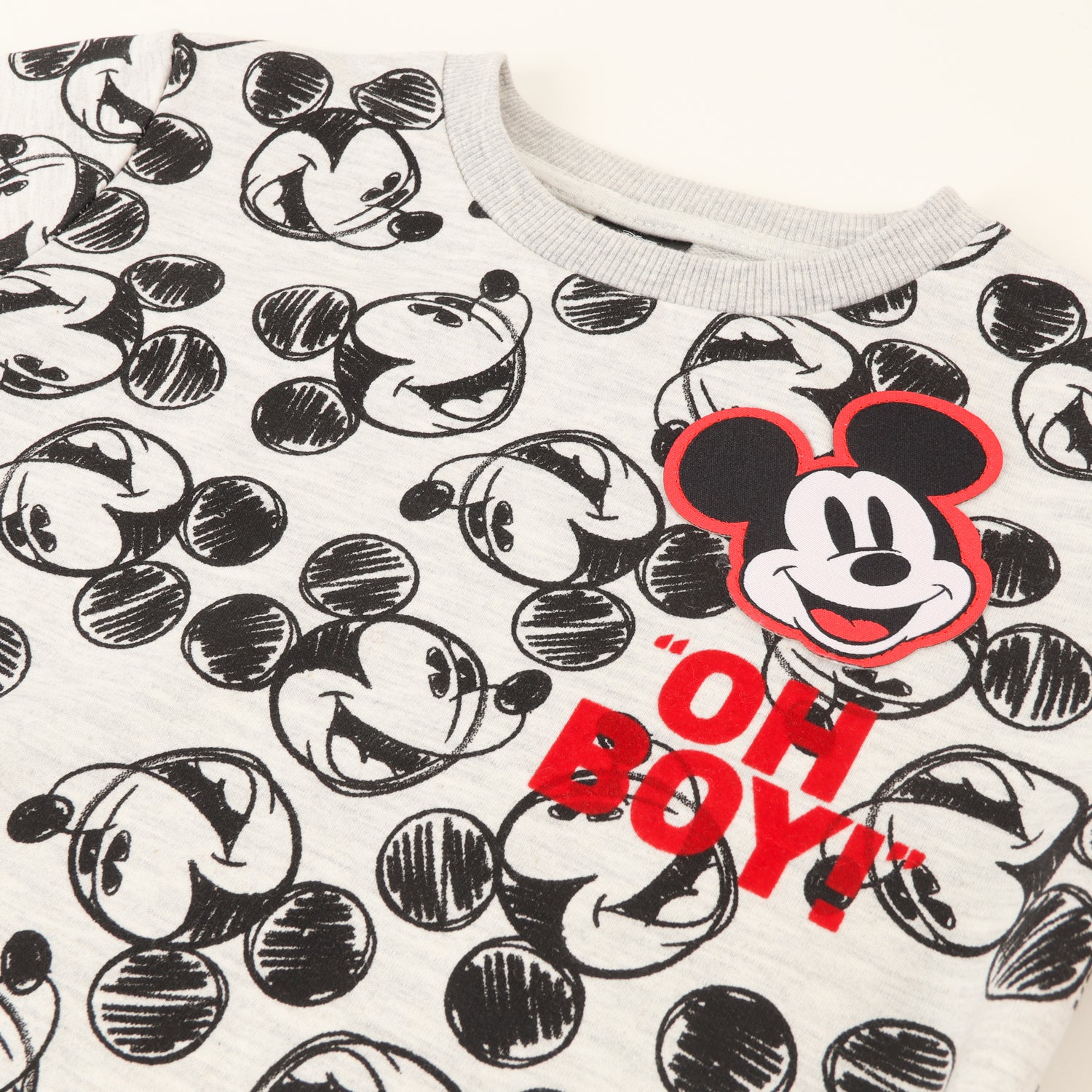 Conjunto Comfy Niño Mickey Oh Boy! Gris Disney