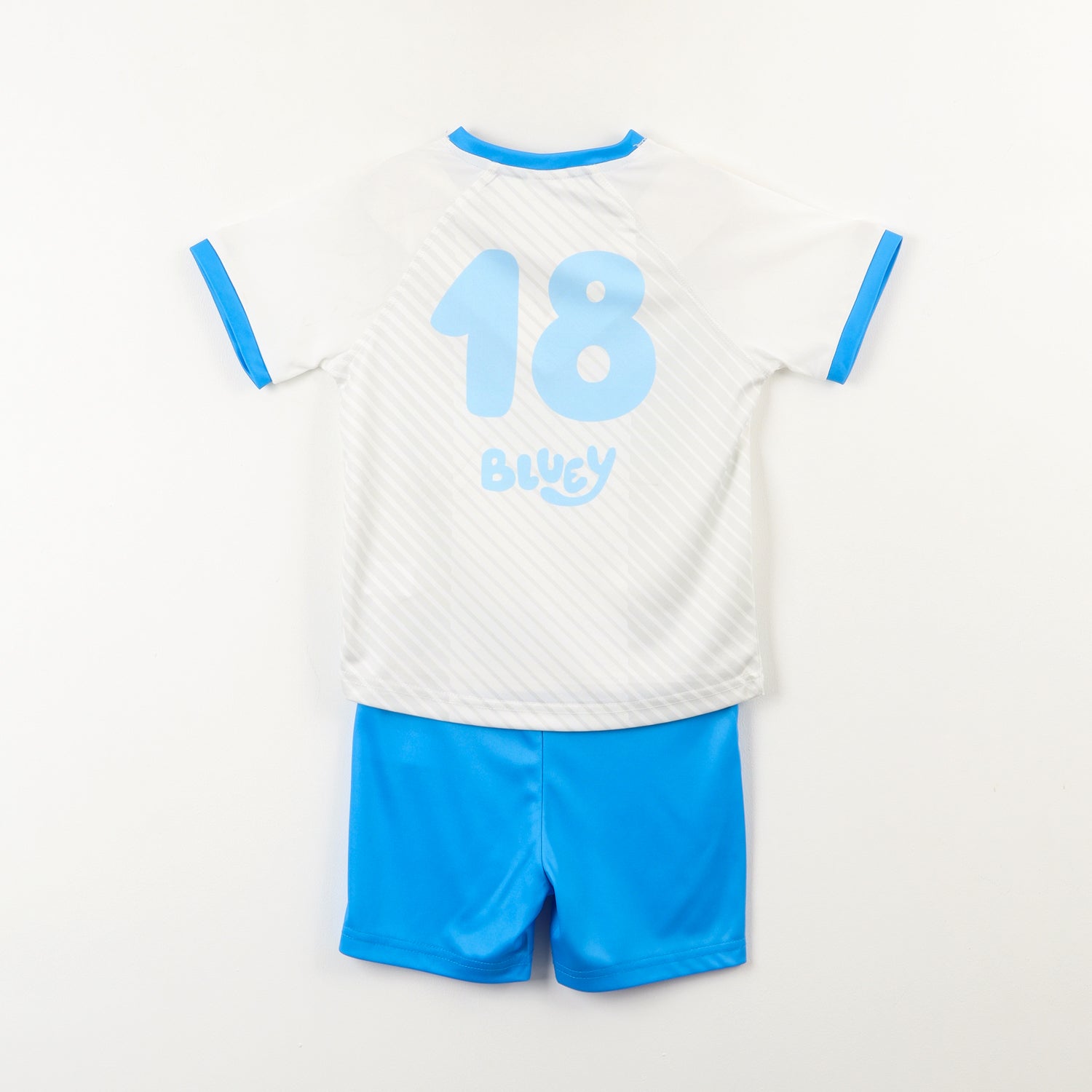 Conjunto Niño Futbol Blanco Bluey