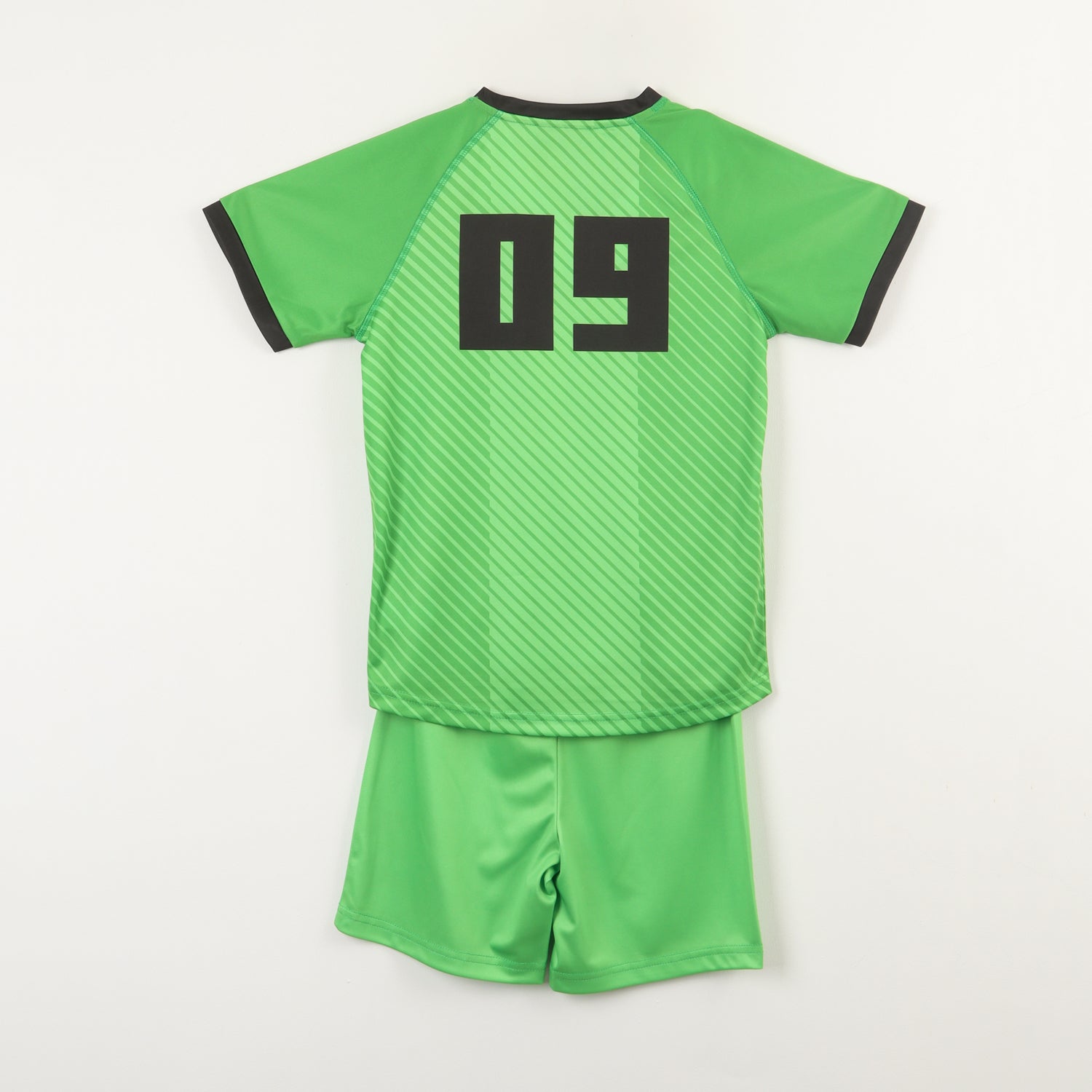 Conjunto Niño Futbol Verde Minecraft
