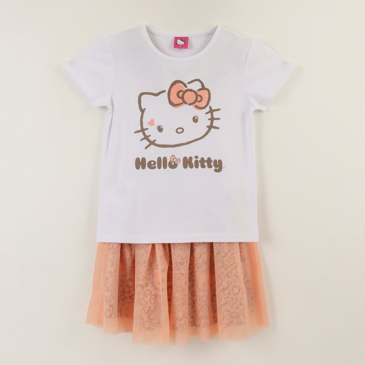 Conjunto Niña Cinta Blanco Hello Kitty