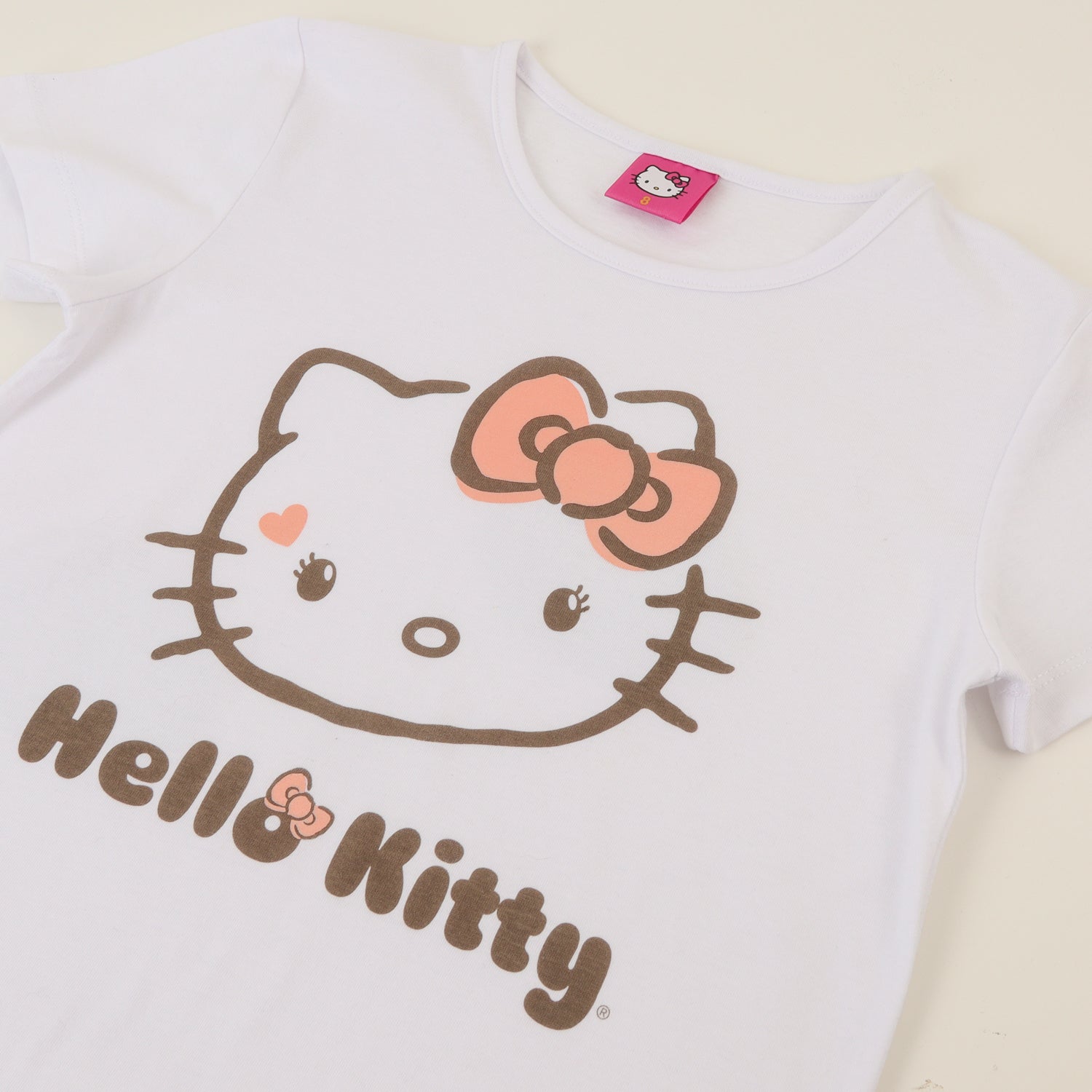 Conjunto Niña Cinta Blanco Hello Kitty