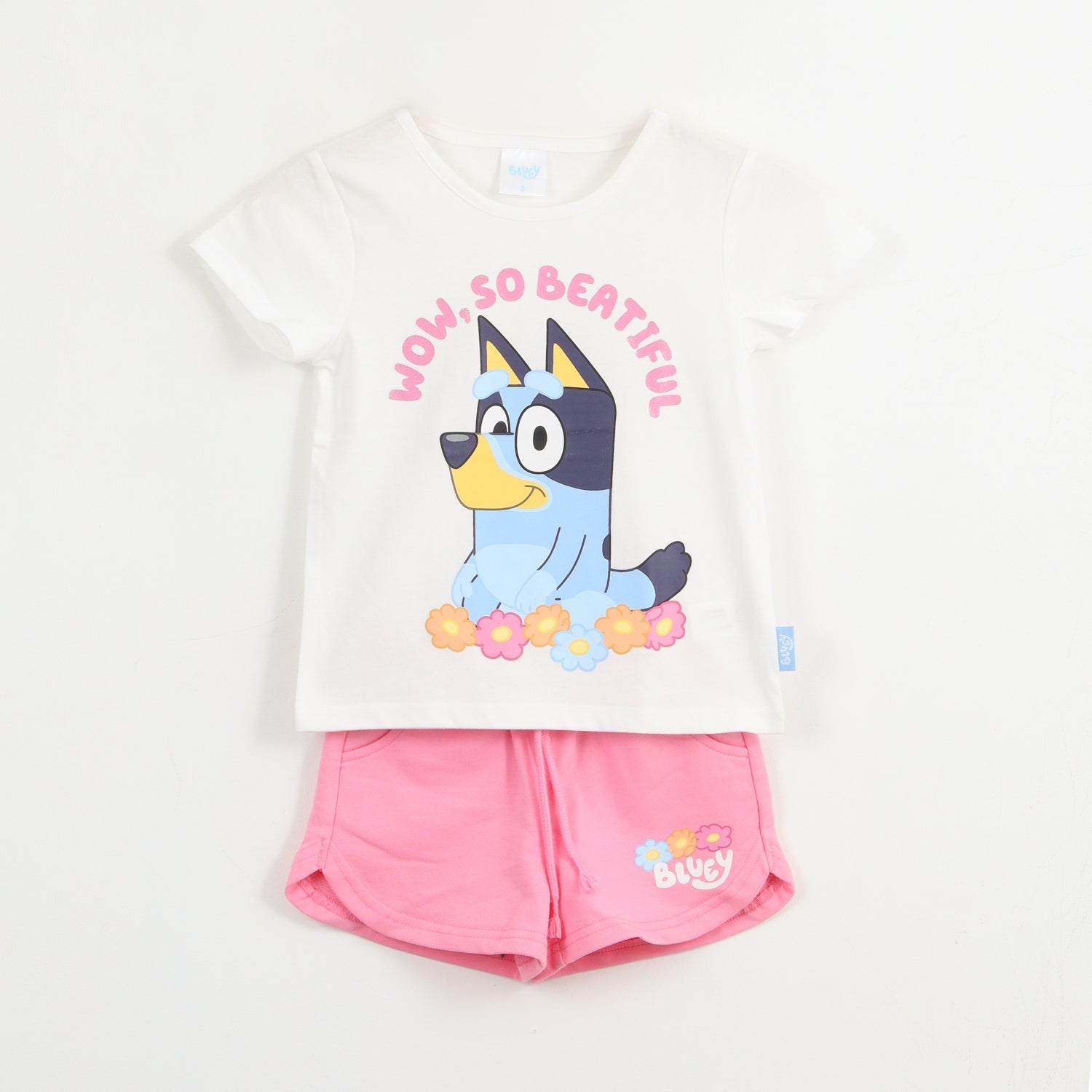 Conjunto Niña Blanco Beautiful Bluey