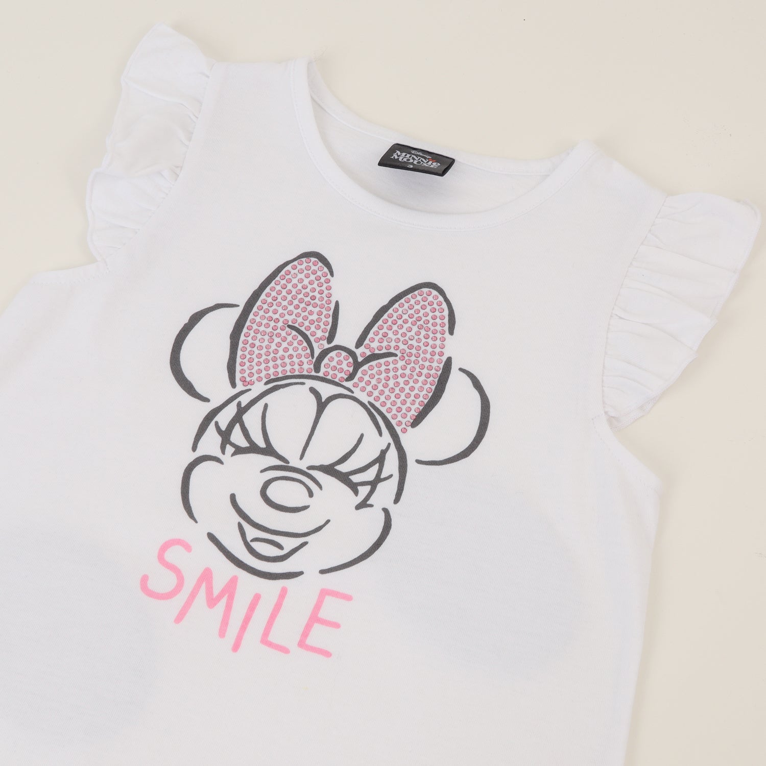 Conjunto Niña Blanco Minnie Smile Disney