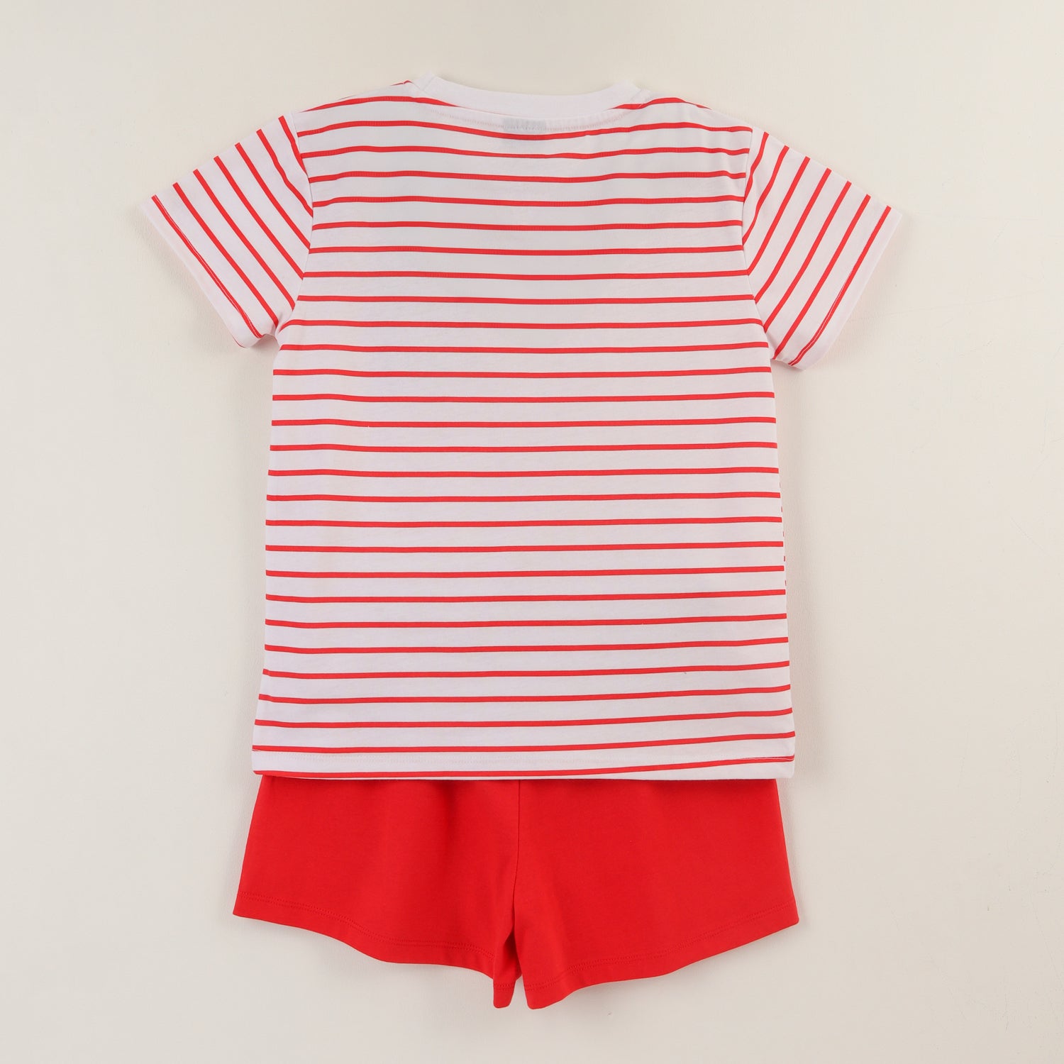 Conjunto Niña Rojo Rayas Minnie Mouse Disney