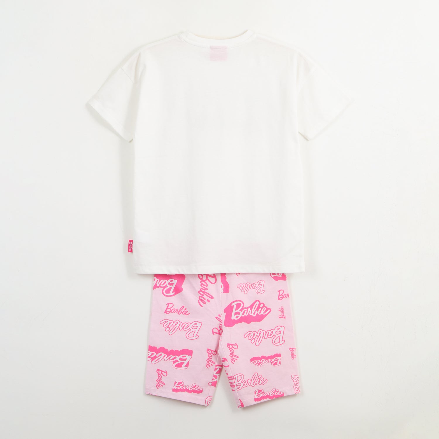 Conjunto Niña Blanco Logo Barbie