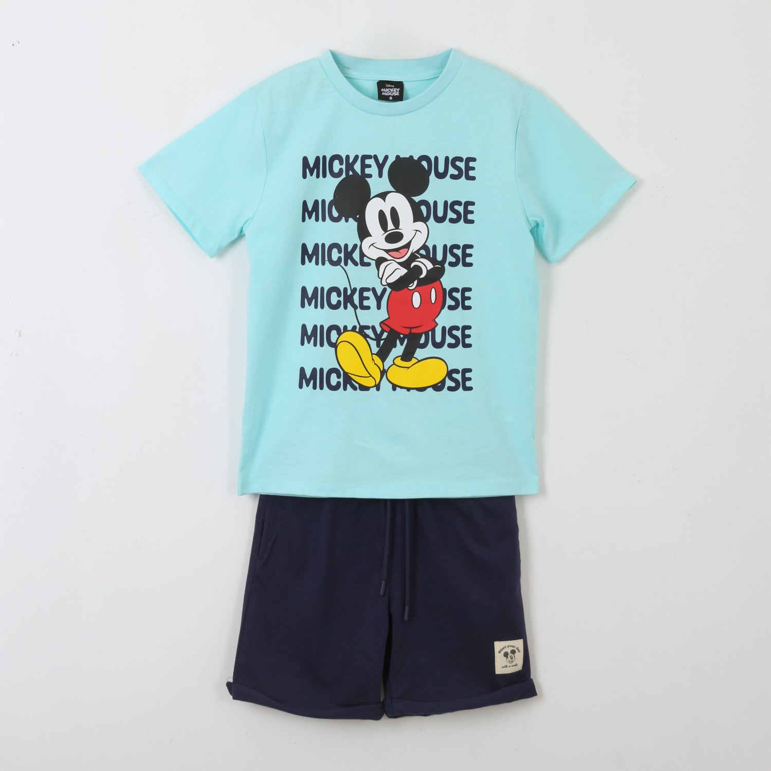 Conjunto Niño Celeste Personaje Mickey Disney