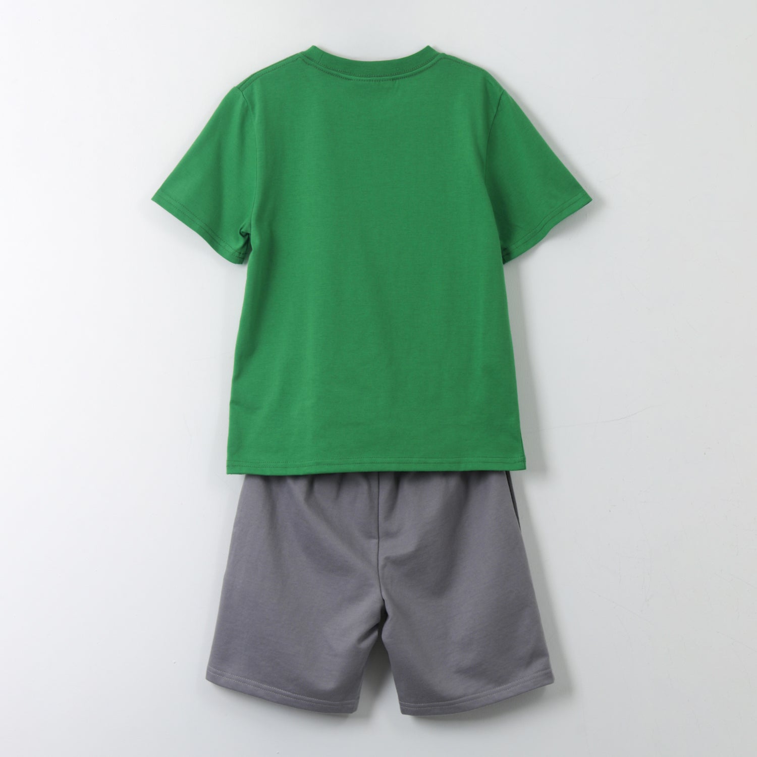 Conjunto Niño Verde Short Cordón Creeper Minecraft