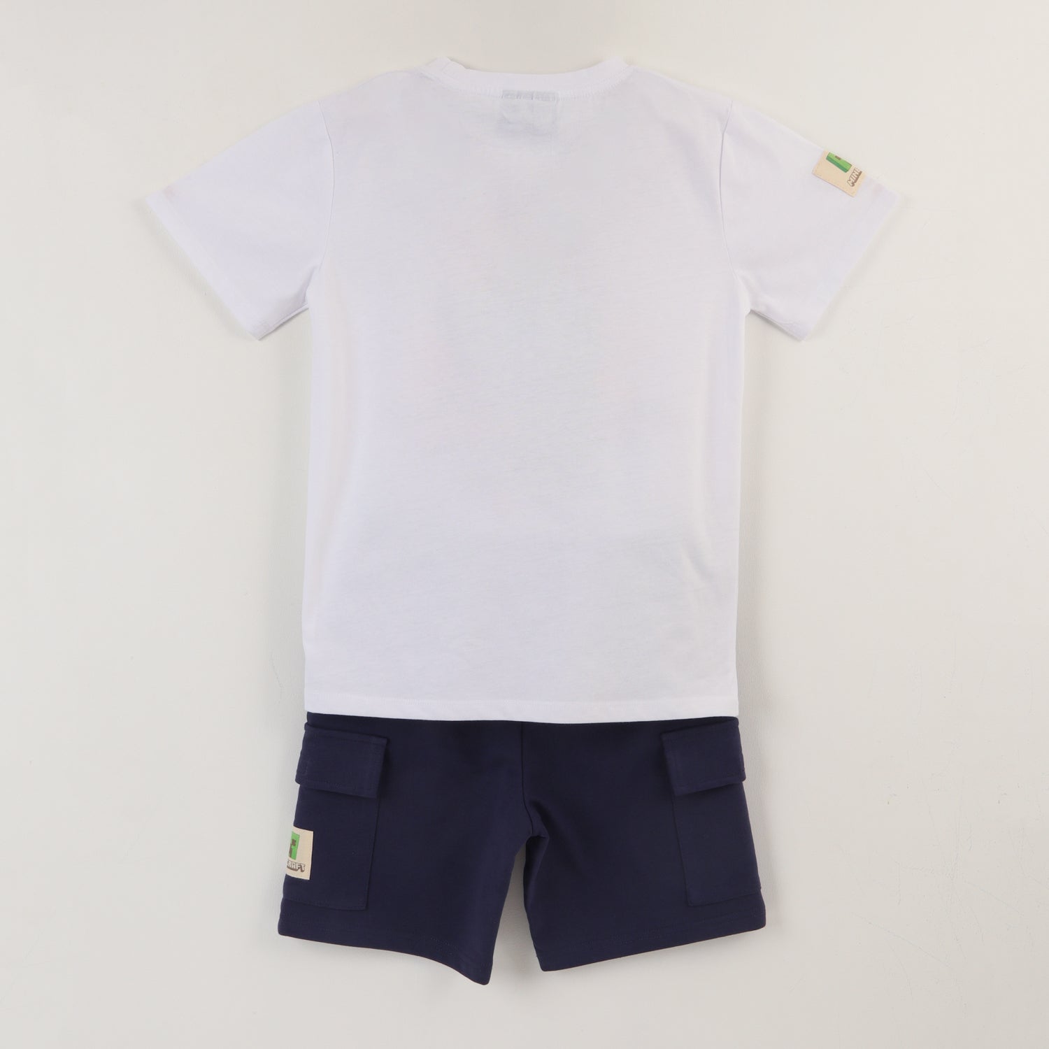 Conjunto Niño Blanco Zombies Minecraft