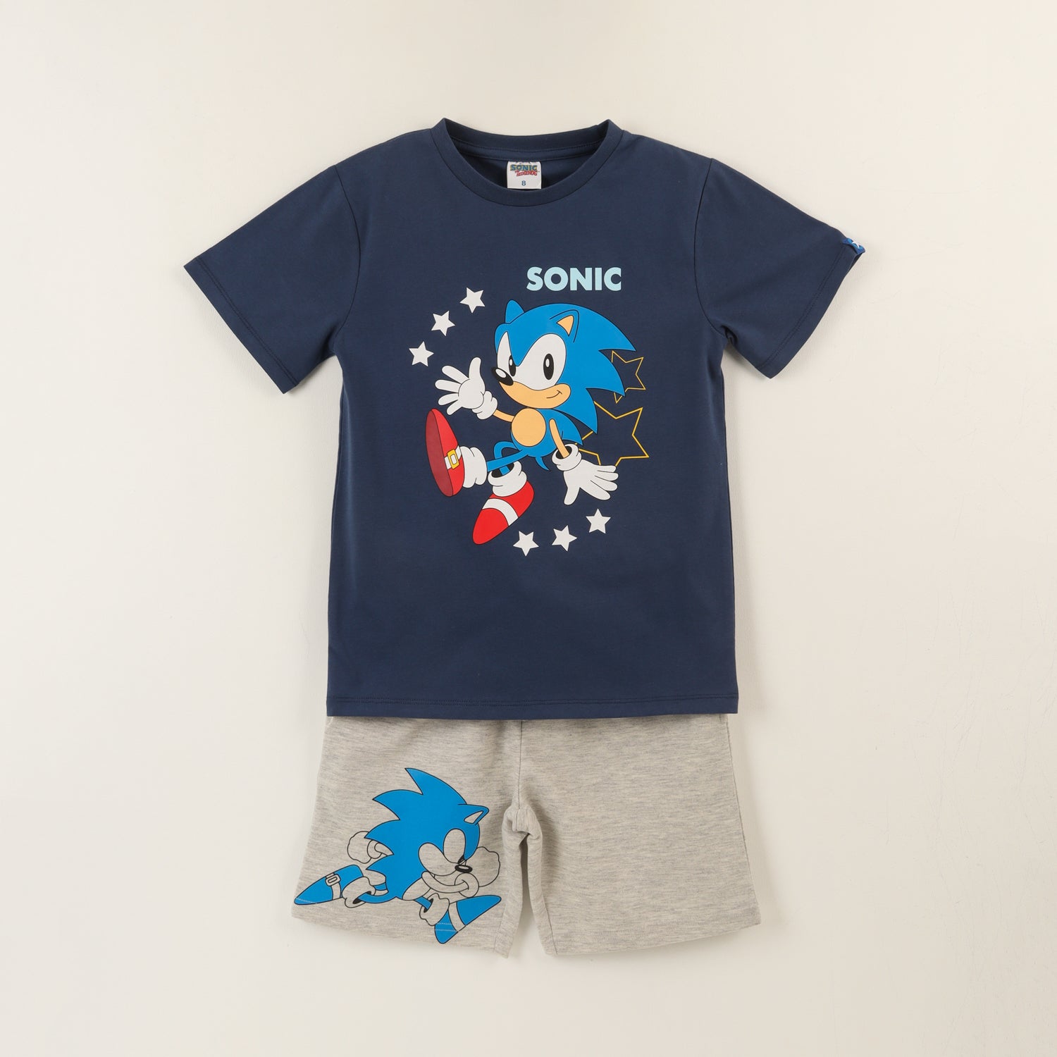 Conjunto Niño Azul Sonic Estrellas Sonic