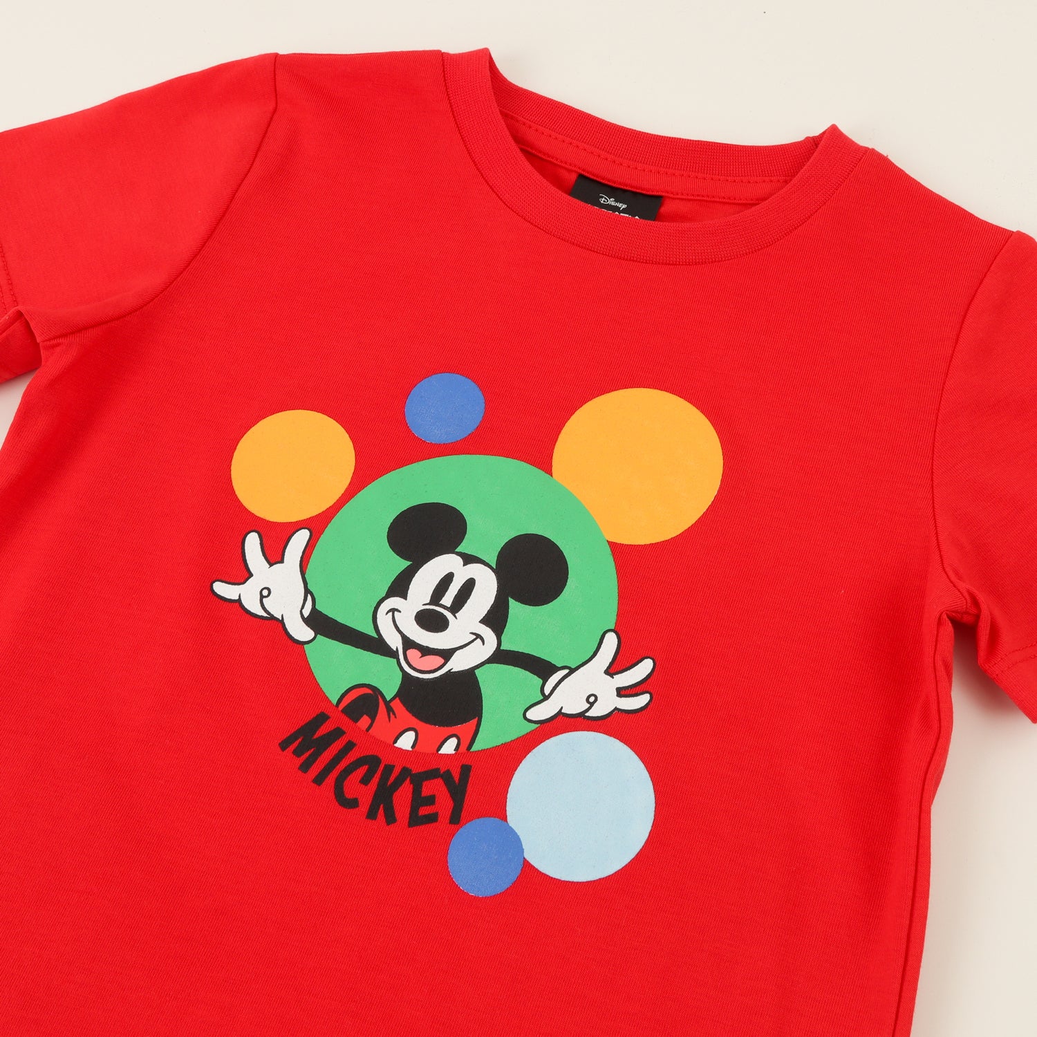 Conjunto Niño Rojo Mickey Color Bubbles Disney