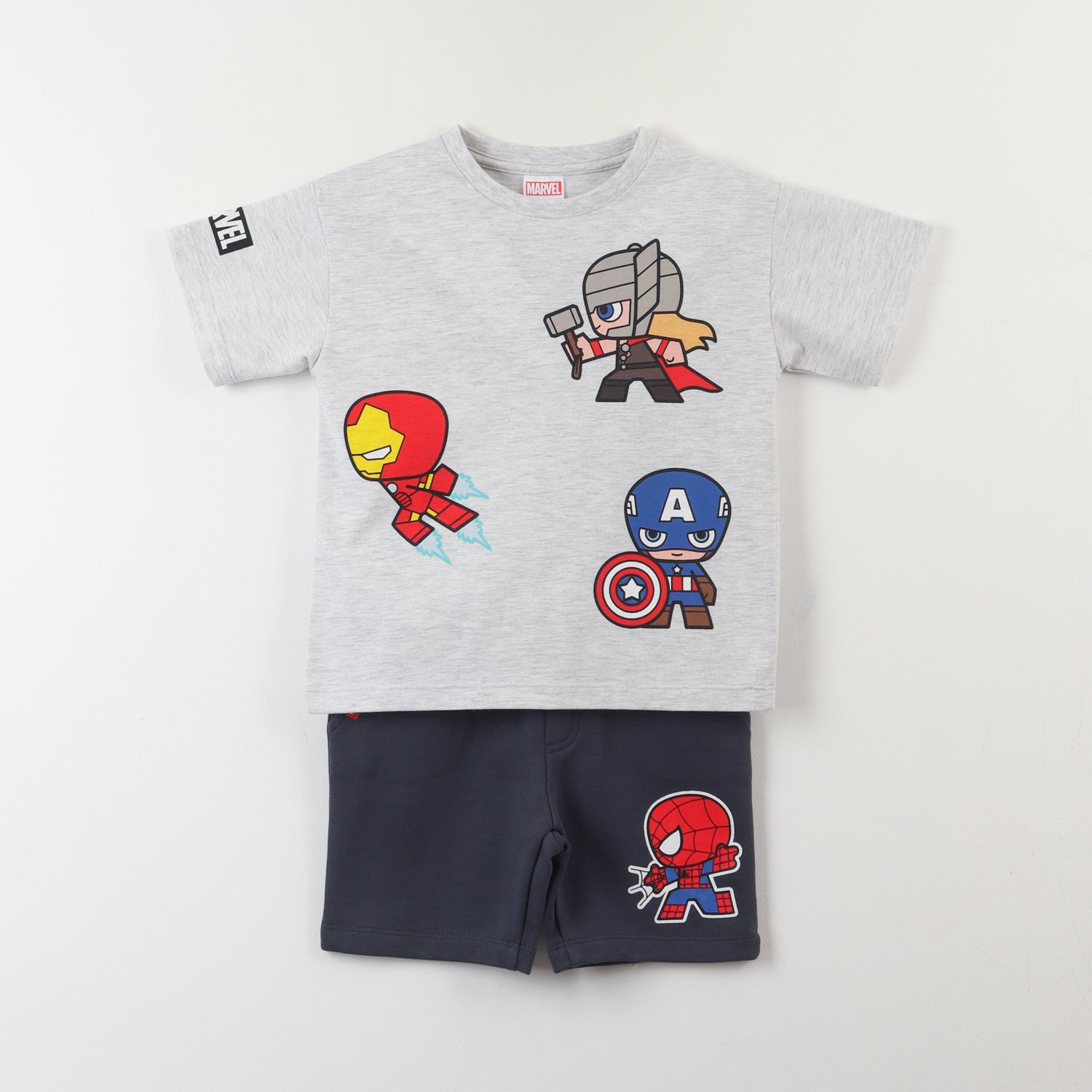 Conjunto Niño Blanco Avengers Assemble Marvel