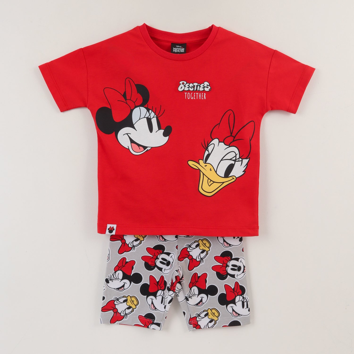 Conjunto Niña Rojo Minnie & Daisy Smiling Disney