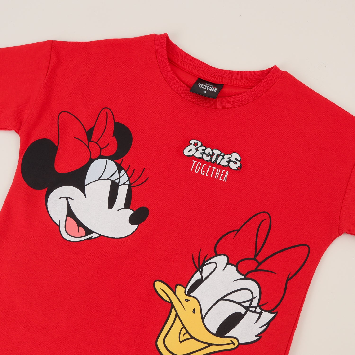 Conjunto Niña Rojo Minnie & Daisy Smiling Disney