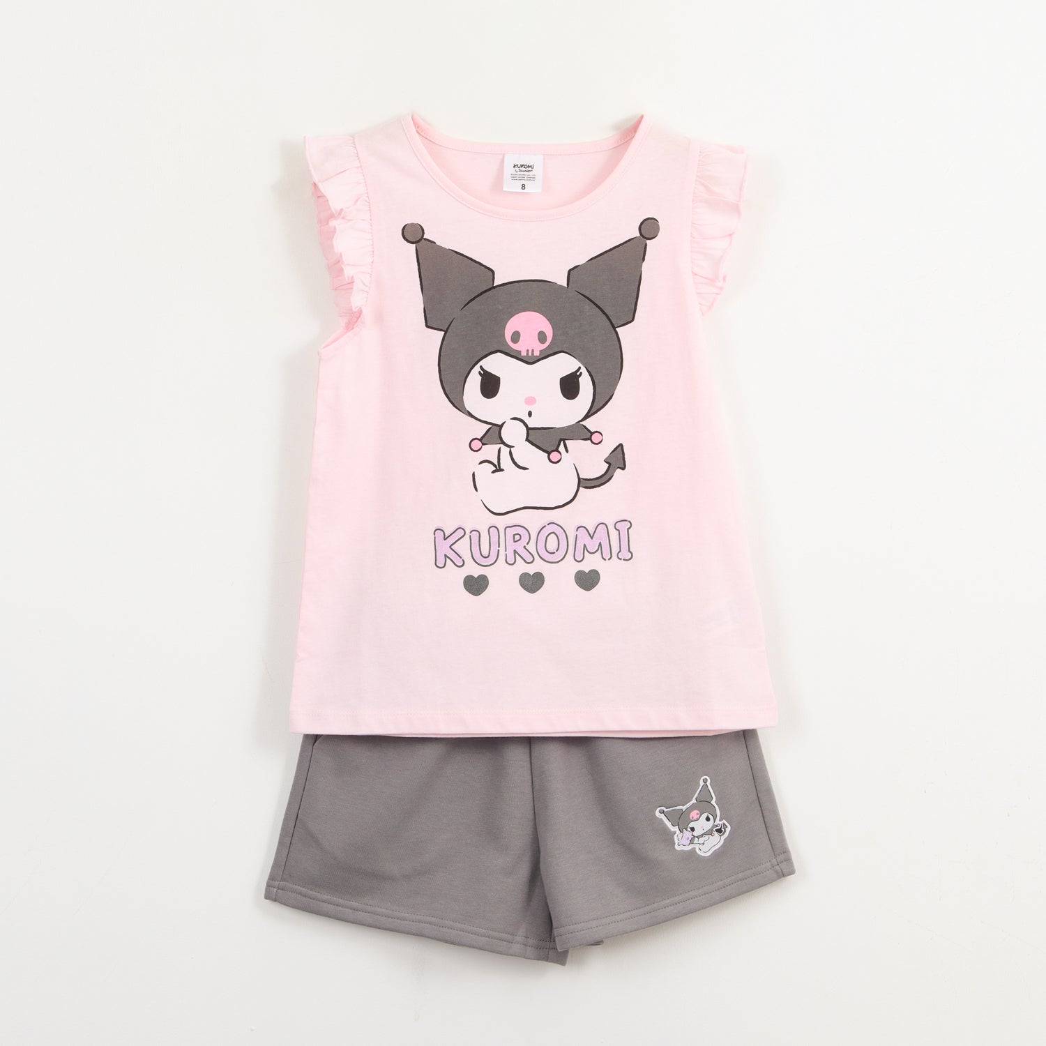 Conjunto Niña Rosado Kuromi Hello Kitty