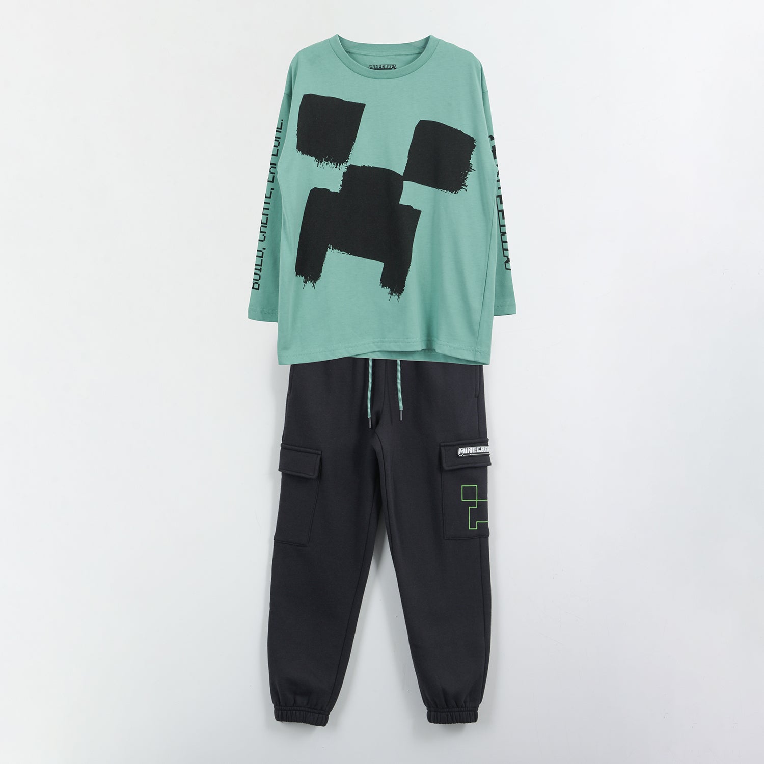 Conjunto Niño Creeper Cargo Verde Minecraft - Conjuntos Chile | The Brands Club cl