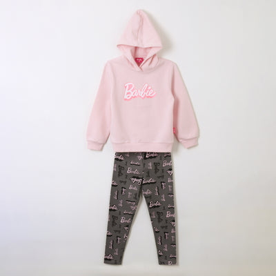 Conjunto Niña Logo Barbie Rosado Barbie