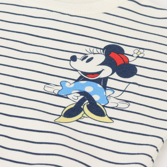 Conjunto Niña Rayas Minnie Mouse Blanco Disney - Conjuntos Chile | The Brands Club cl
