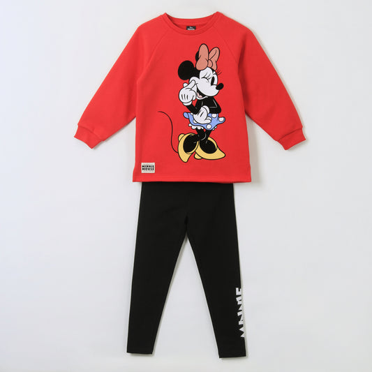 Conjunto Niña Minnie Mouse Guiño Rojo Disney - Conjuntos Chile | The Brands Club cl