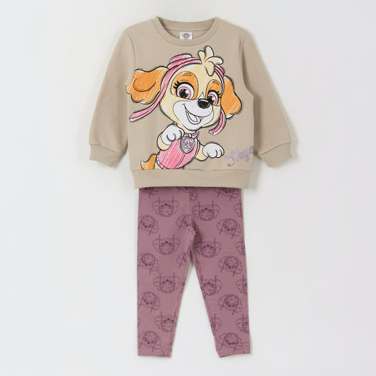 Conjunto Niña Skye Jump Beige Paw Patrol - Conjuntos Chile | The Brands Club cl