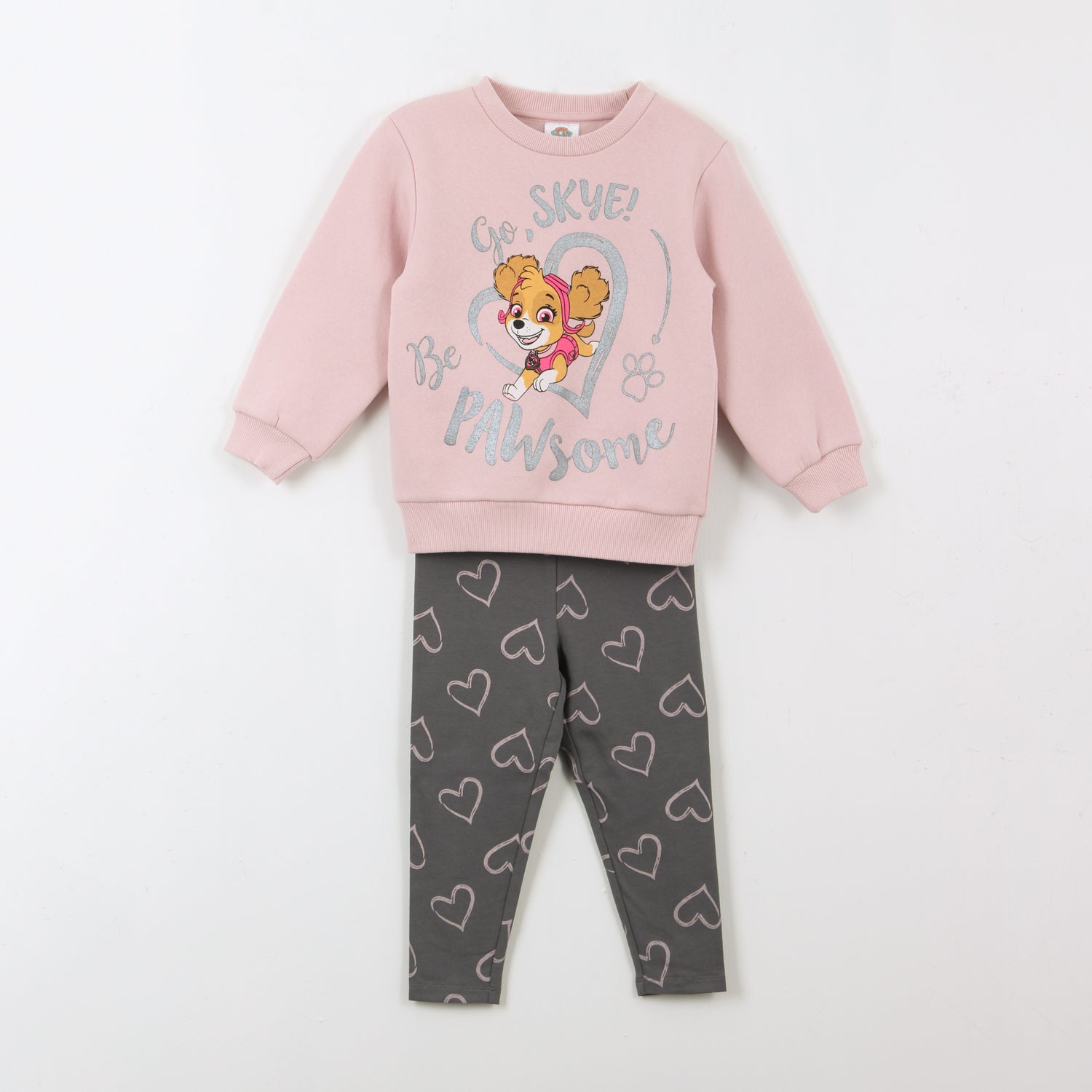 Conjunto Niña Be Pawsome Corazón Skye Rosado Paw Patrol - Conjuntos Chile | The Brands Club cl