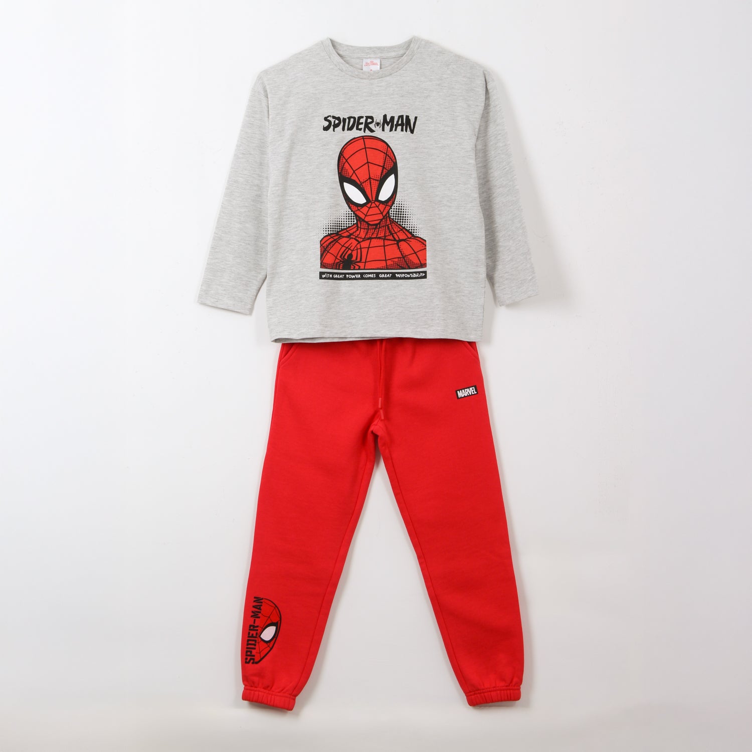 Conjunto Niño Gris Spiderman Marvel - Conjuntos Chile | The Brands Club cl