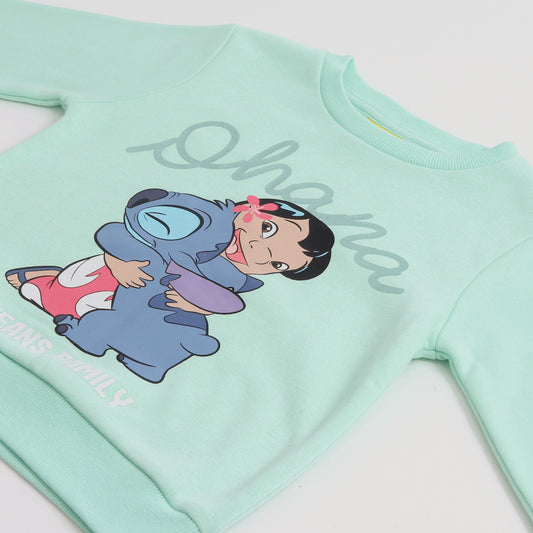Conjunto Niña Ohana Lilo & Stitch Celeste Disney - Conjuntos Chile | The Brands Club cl