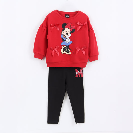 Conjunto Niña Cintas Minnie Mouse Rojo Disney - Conjuntos Chile | The Brands Club cl